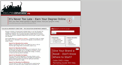 Desktop Screenshot of educationdepartment.org