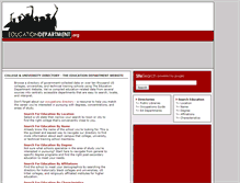Tablet Screenshot of educationdepartment.org